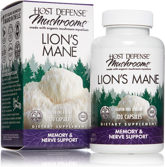 Mushrooms Lion’s Mane 60 Vegetarian Capsules by Host Defense