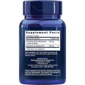 Life Extension Super-Absorbable CoQ10 (Ubiquinone) with d-Limonene – 60 Softgels