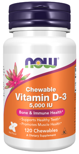 Vitamin D-3  5.000 IU  120 Softgels by NOW Foods