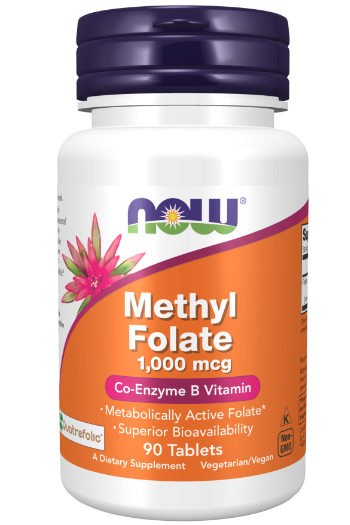 Methyl Folate 1,000 mcg 90 Capsules by Now Foods