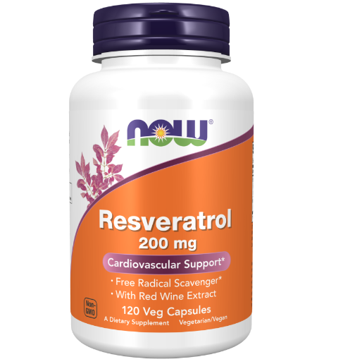 Resveratrol 200 mg 60 Veg Capsules by Now Foods