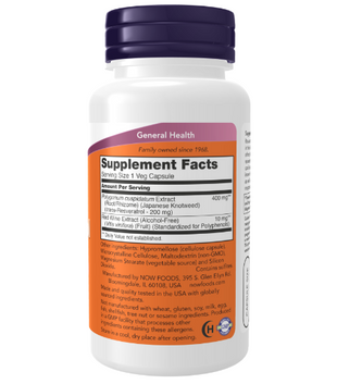 Resveratrol 200 mg 60 Veg Capsules by Now Foods