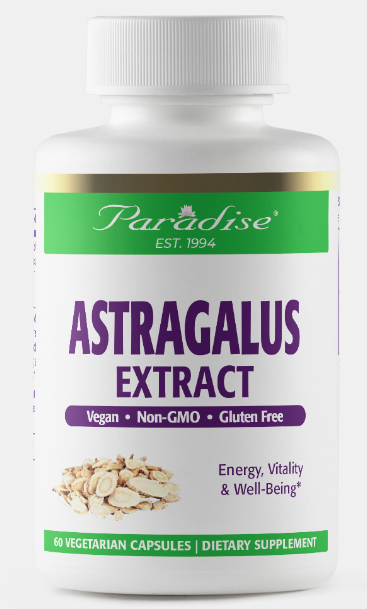 Astragalus Herbal Extract | 60 Capsules | by Paradise Herbs