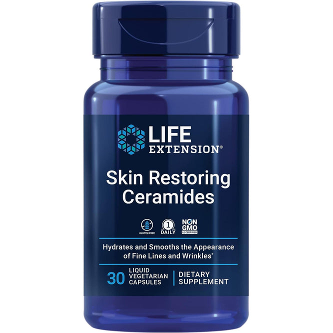 Life Extension Skin Restoring Ceramides – 30 Liquid Vegetarian Capsules