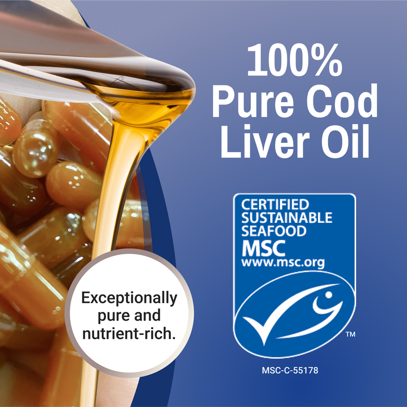 Green Pasture Fermented Cod Liver Oil, Orange-flavored – 120 Capsules