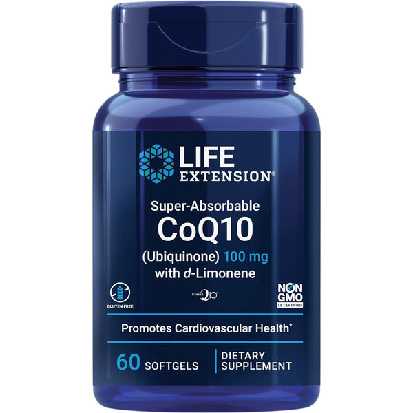 Life Extension Super Ubiquinol CoQ10 with PQQ, 100 mcg – 60 Softgels