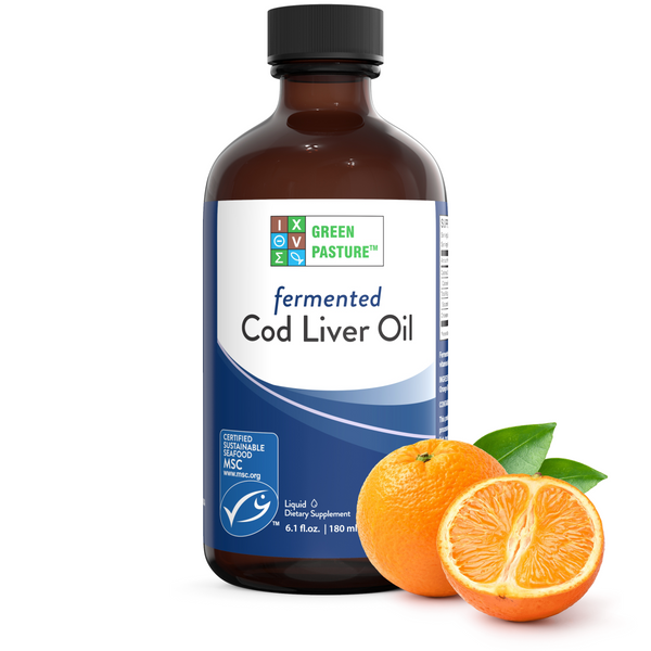 Green Pasture Fermented Cod Liver Oil, Orange