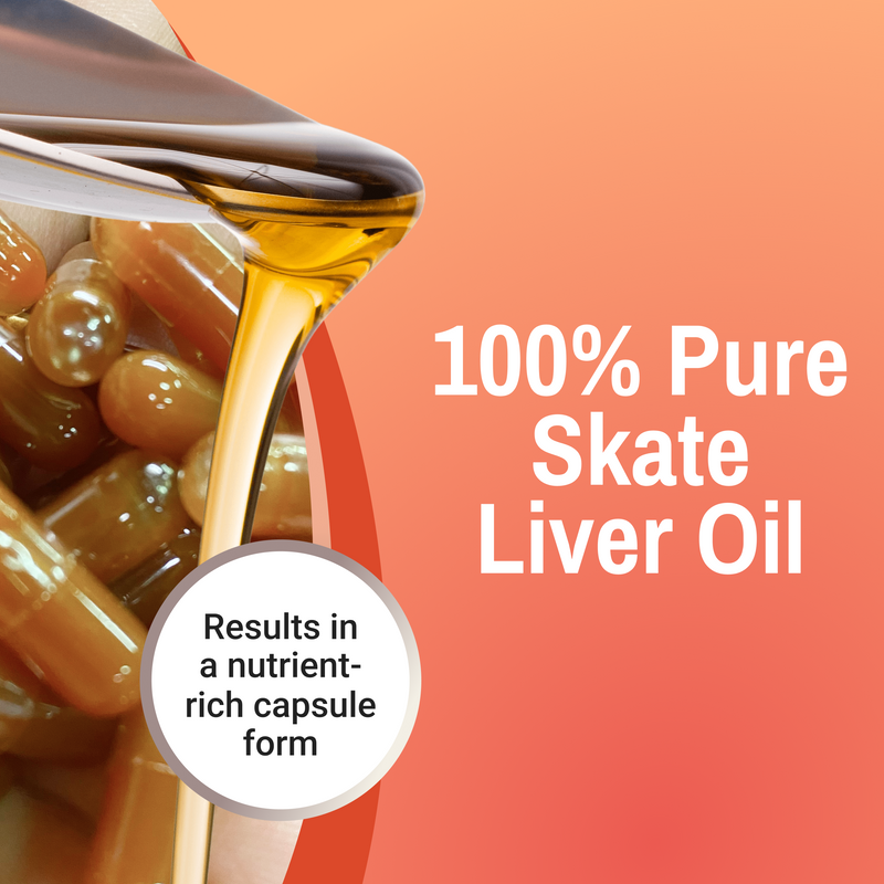 Green Pasture Fermented Skate Liver Oil – 120 Capsules