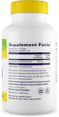 CoQ10, Kaneka Q10 100 mg 60 Softgels by Healthy Origins