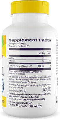 Healthy Origins Natural Ubiquinol 200 mg