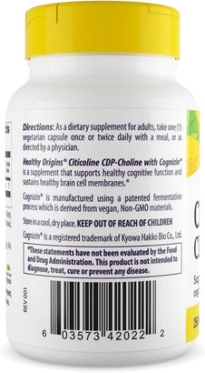 Healthy Origins Cognizin Citicoline, 250mg – 30 Veg Capsules