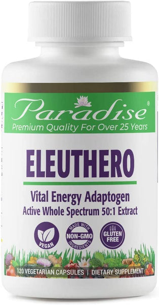 Eleuthero | 120 Capsules | by Paradise Herbs