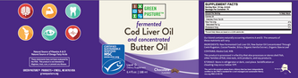 Green Pasture Fermented Cod Liver Oil and Concentrated Butter Oil, Chocolate