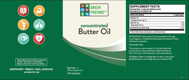 Green Pasture Concentrated  Butter Oil