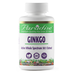 Ginkgo Biloba Extract | 60 Capsules | by Paradise Herbs