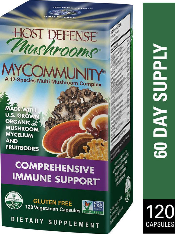 Host Defense Mushrooms MyCommunity 120 Vegetarian Capsules