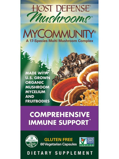 Host Defense Mushrooms MyCommunity 60 Vegetarian Capsules