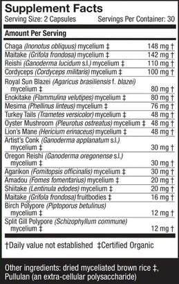 Host Defense Mushrooms MyCommunity 60 Vegetarian Capsules