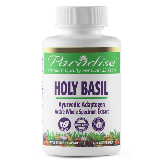 Holy Basil | 60 Capsules | by Paradise Herbs
