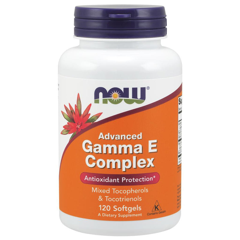 NOW Supplements Advanced Gamma E Complex - 120 Softgels