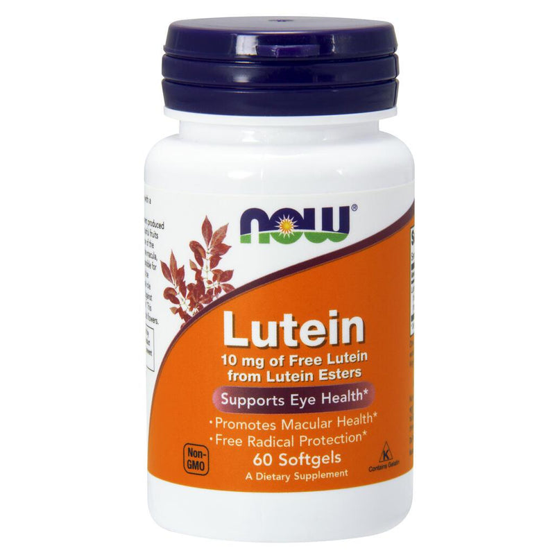 NOW Supplements Lutein 10 mg - 60 Softgels