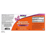 NOW Supplements Quercetin with Bromelain - 120 Veg Capsules