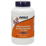 NOW Supplements Glucosamine & Chondroitin with MSM - 180 Capsules