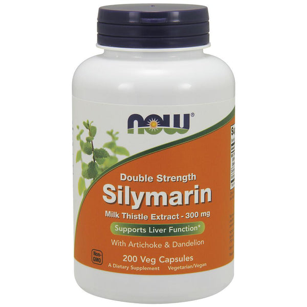 NOW Supplements Double Strength Silymarin with Thistle Extract – 200 Veg Capsules