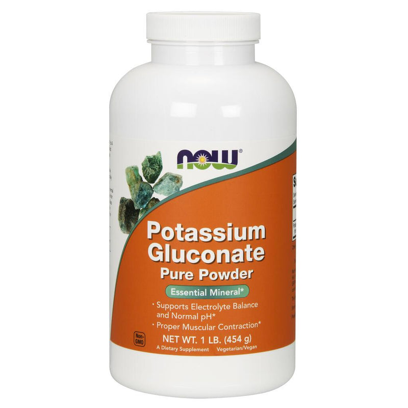 NOW Supplements Potassium Gluconate Powder - 1 lb.