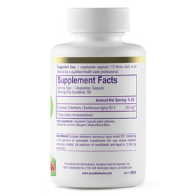 Elderberry with Zinc | 60 Capsules | by Paradise Herbs
