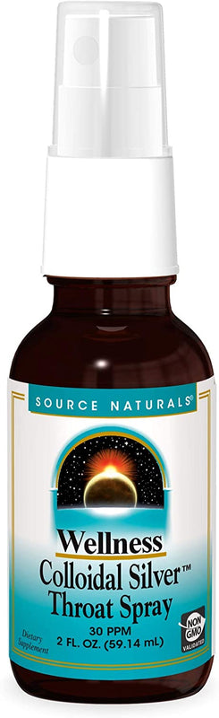 Source Naturals Wellness Colloidal Silver 30 PPM Liquid Spray Bottle - 2 Fluid oz