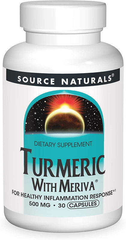 Turmeric with Meriva 500mg for Healthy Inflammatory Response - 30 Capsules by Source Naturals
