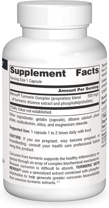 Turmeric with Meriva 500mg for Healthy Inflammatory Response - 30 Capsules by Source Naturals