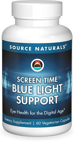 Screen Time Blue Light Support 60 Veg Caps by Source Naturals
