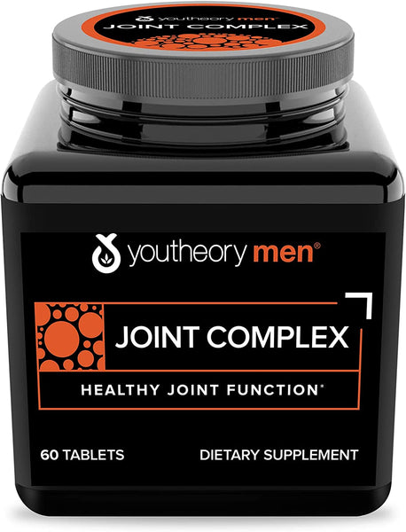 Youtheory Joint Complex for Men – with Boswellia, Ginger, Turmeric, & UC-II Collagen, 60 Tablets