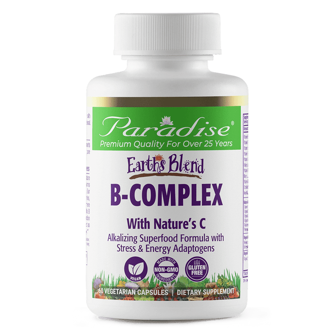 Earth's Blend B Complex | 60 Capsules | by Paradise Herbs