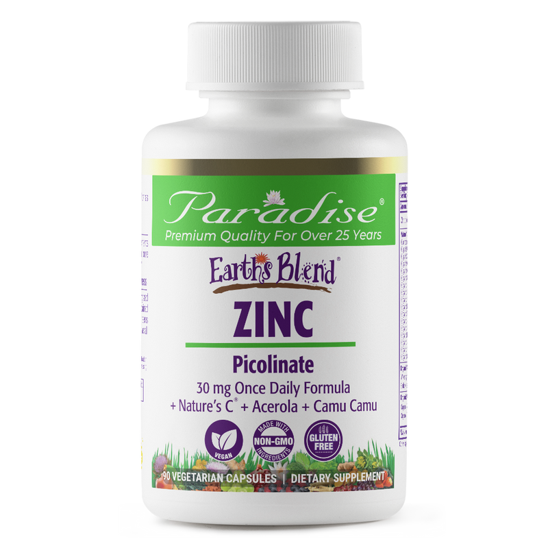 Earths Blend Zinc Picolinate | 60 Capsules | by Paradise Herbs