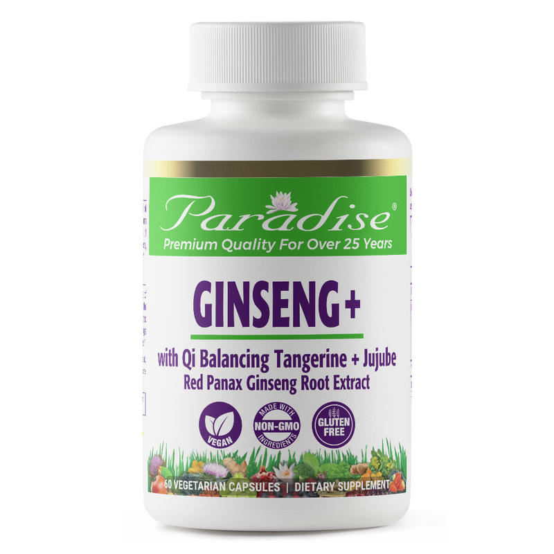 Ginseng Extract Panax Red | 60 Capsules | by Paradise Herbs