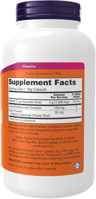 Now Foods Vitamin C, C-1000, 250 Veg Capsules