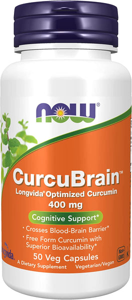 CurcuBrain™ | 400 mg | 50 Capsules by NOW Foods