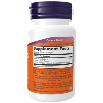 Lutein | 10 mg | 120 Softgels by NOW Foods