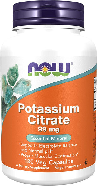 Potassium Citrate | 99 mg | 180 Capsules by NOW Foods